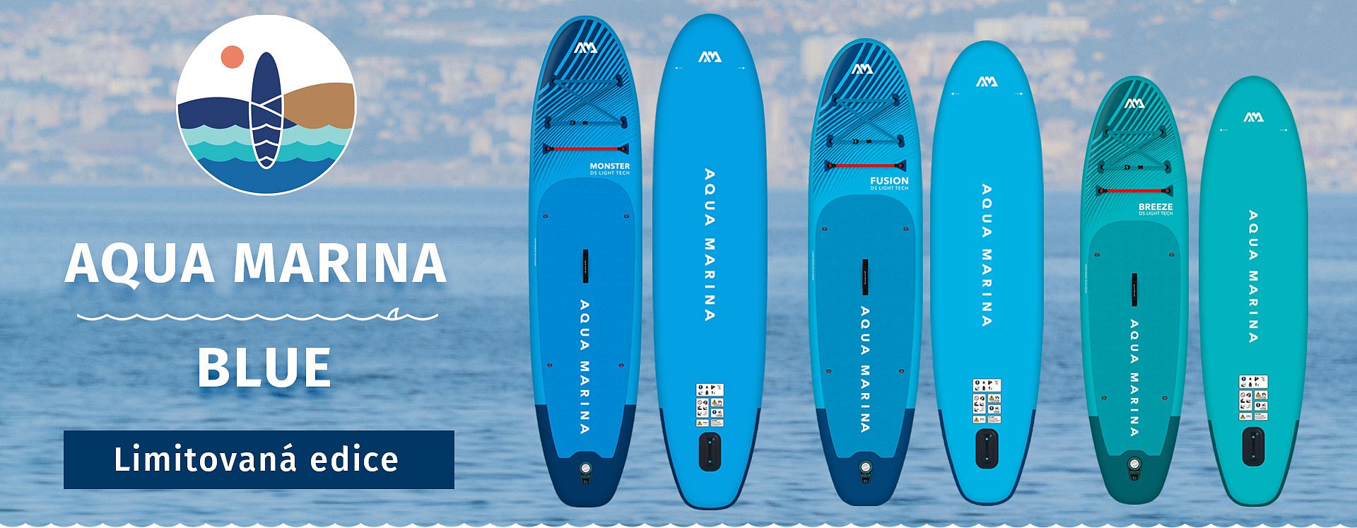 Limitovaná edice paddleboardů AQUA MARINA BLUE - pouze na PÁDLUJTE.CZ